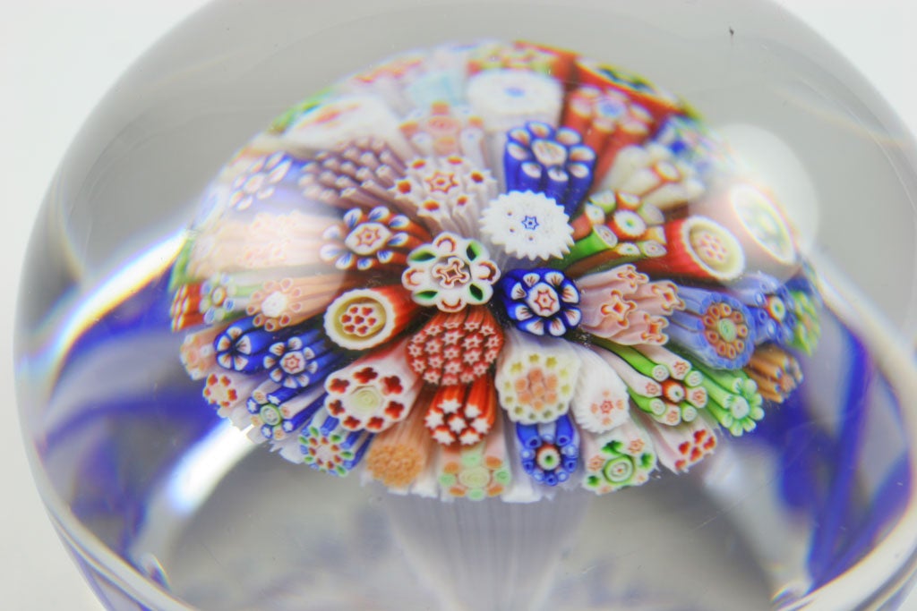 19th Century Antique Baccarat Close-Packed Mushroom Paperweight For Sale